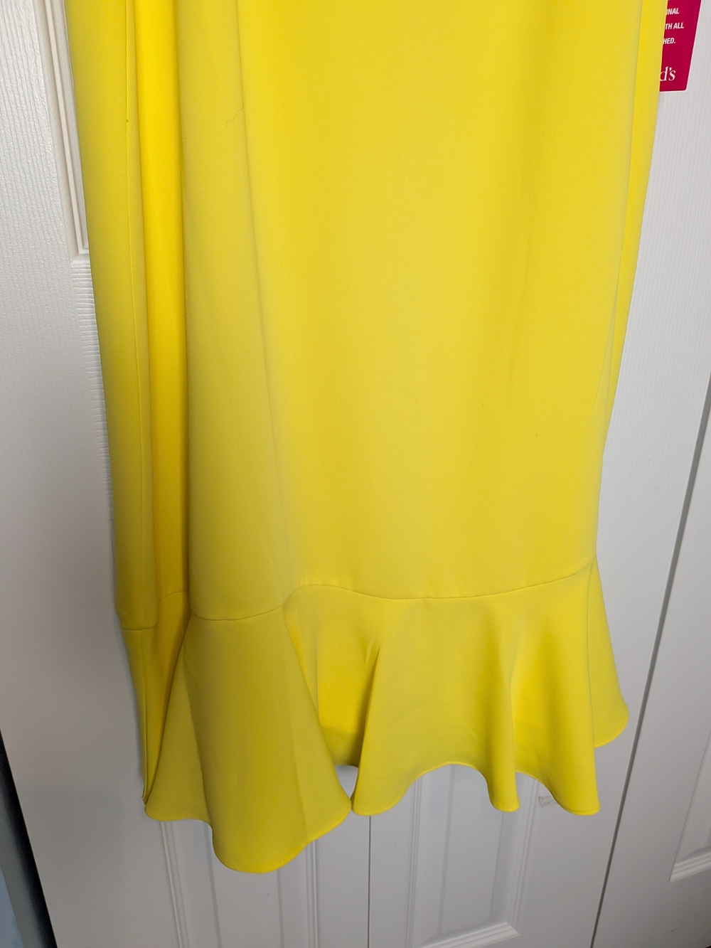 Trina Turk Bright Yellow Ruffle Midi Dress - Picture 3 of 8